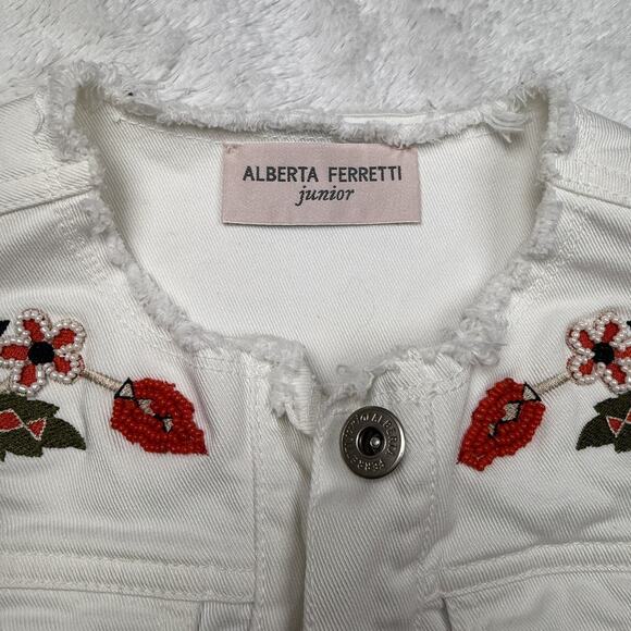 ALBERTA FERRETTI Denim Beaded Vest - Picture 5 of 9